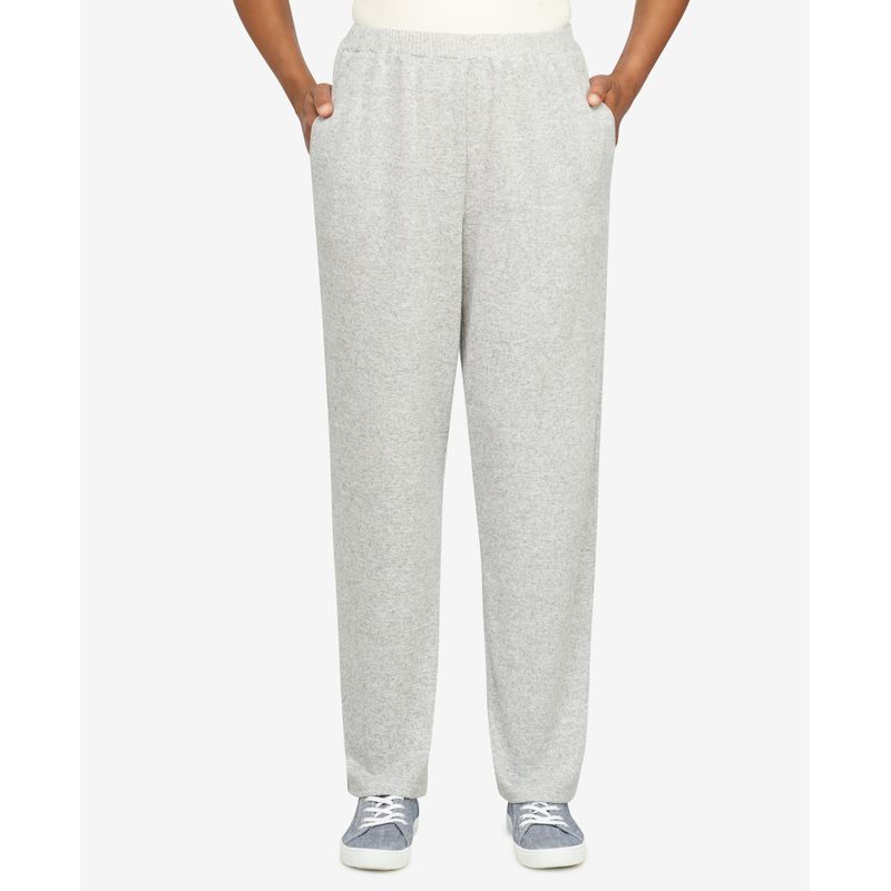Plus Size Simply Cozy Knit Straight Leg Average Length Pants
